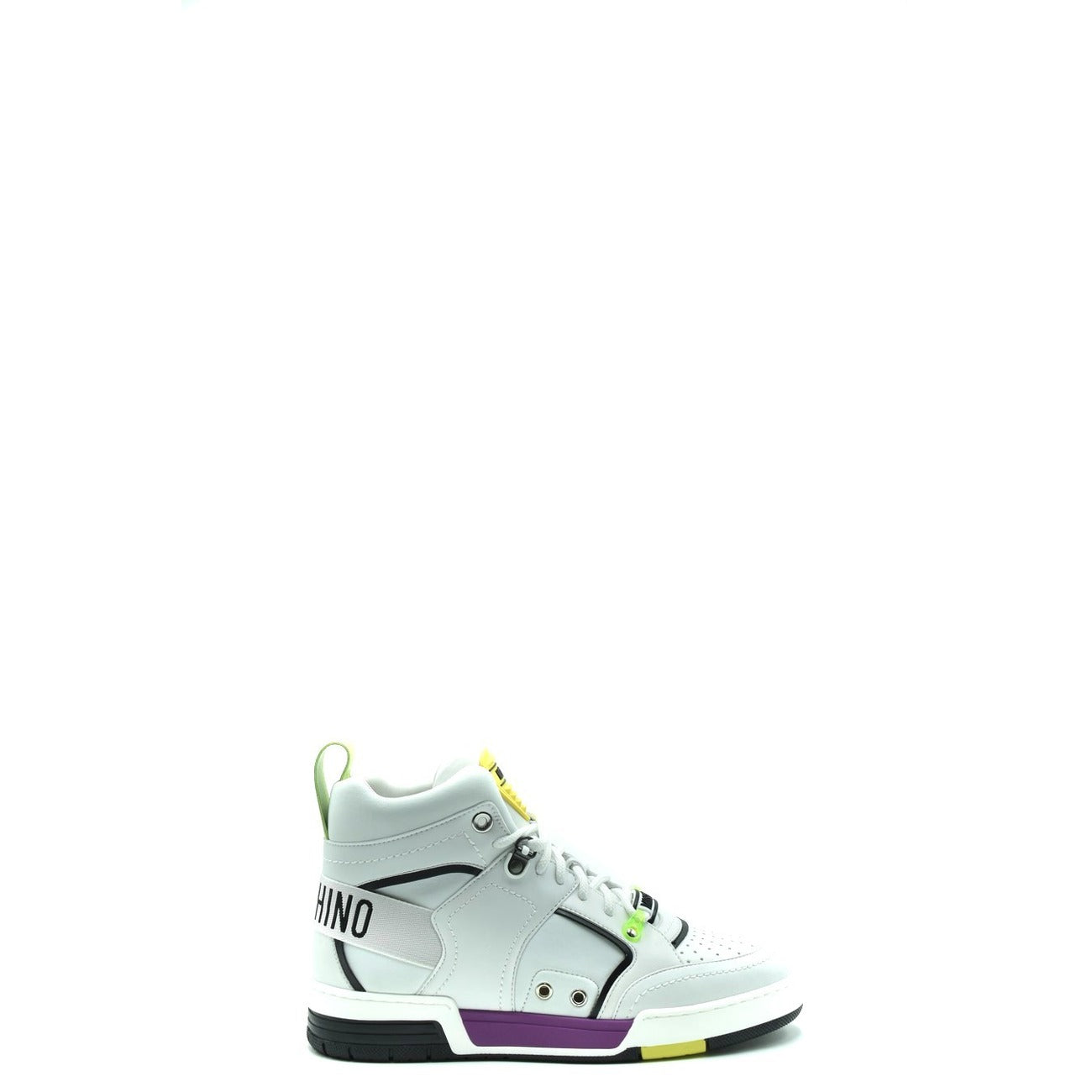 Moschino Sneakers Uomo Bianche EBO_861 - Scarpe Pelle 100% Luxury
