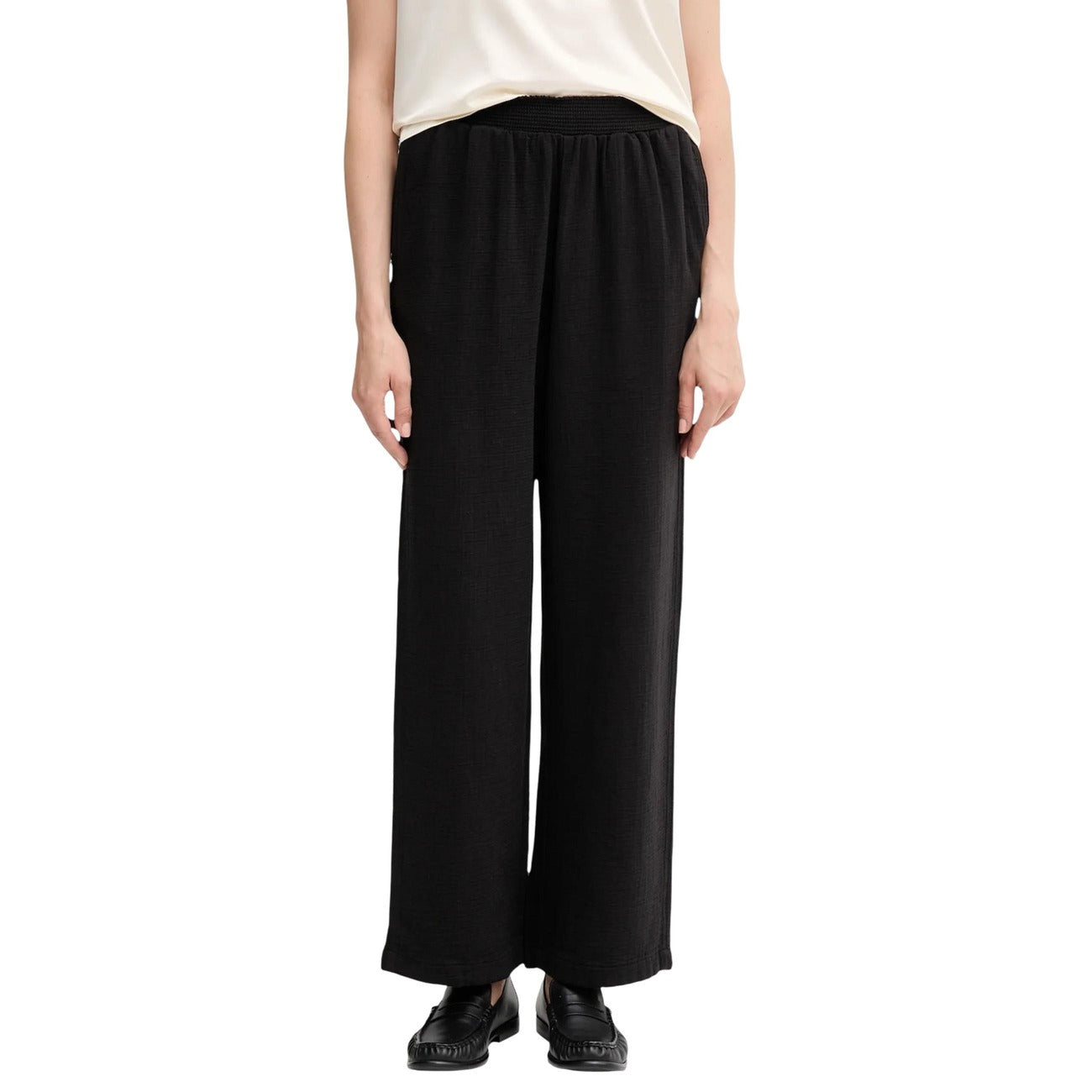 Calvin Klein Jeans Pantaloni Donna Nero Cotone 80% Viscosa 20% Autunno Inverno LV047C636G
