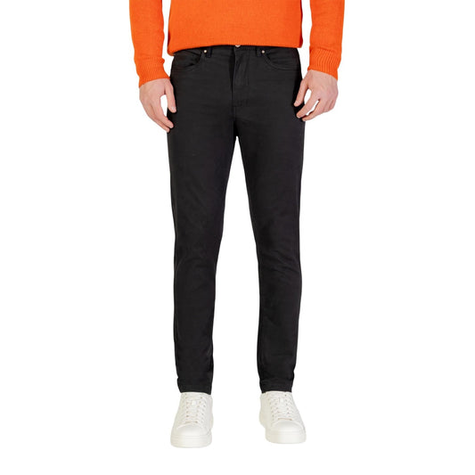 Borghese Pantaloni Uomo Grigio in 98% Cotone 2% Elastan con Zip e Bottone Tasche Autunno/Inverno 3WPAZ3 TW-31