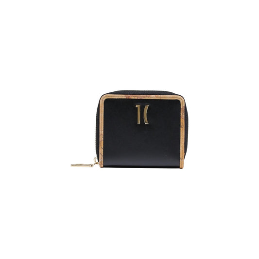 Alviero Martini Prima Classe Portafoglio Donna Nero con Cerniera Tasche Interne - Portafoglio Pelle 13x11x2cm