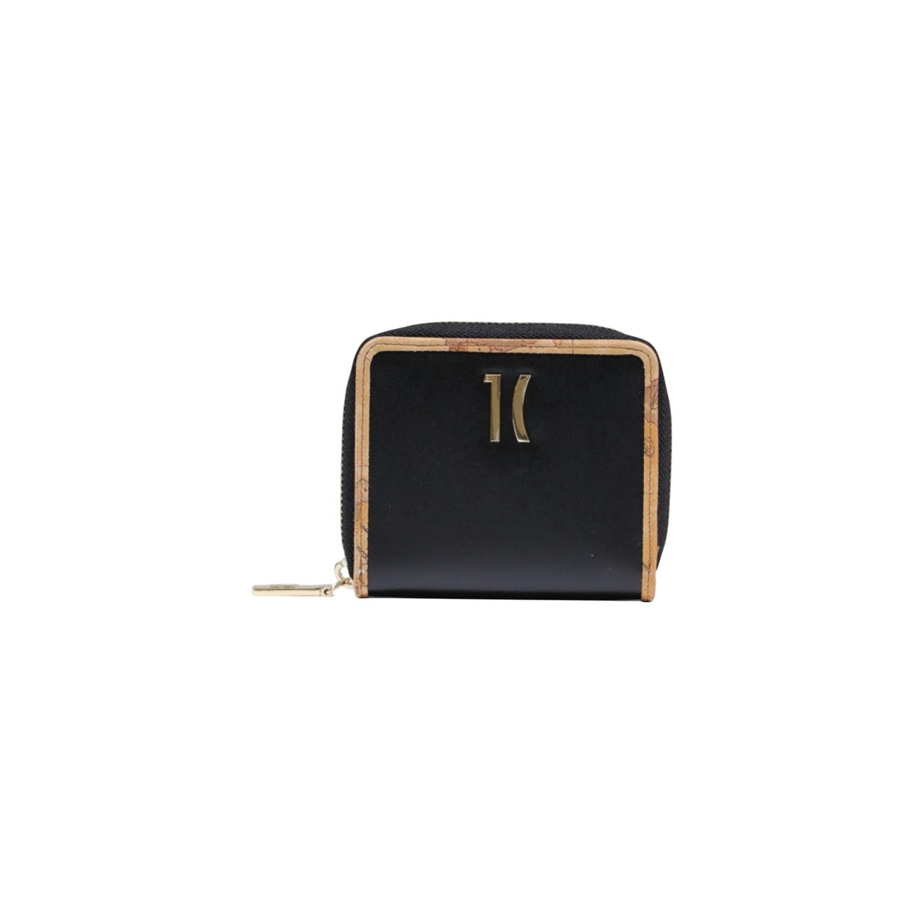 Alviero Martini Prima Classe Portafoglio Donna Nero con Cerniera Tasche Interne - Portafoglio Pelle 13x11x2cm