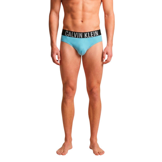 Slip Mare Calvin Klein Jeans; Blu. 83% Polipropilene, 17% Elastam. Fascia elastica logata, tessuto tecnico ultra-light ad asciugatura rapida. Taglio ergonomico, stile minimal. Frontale 
