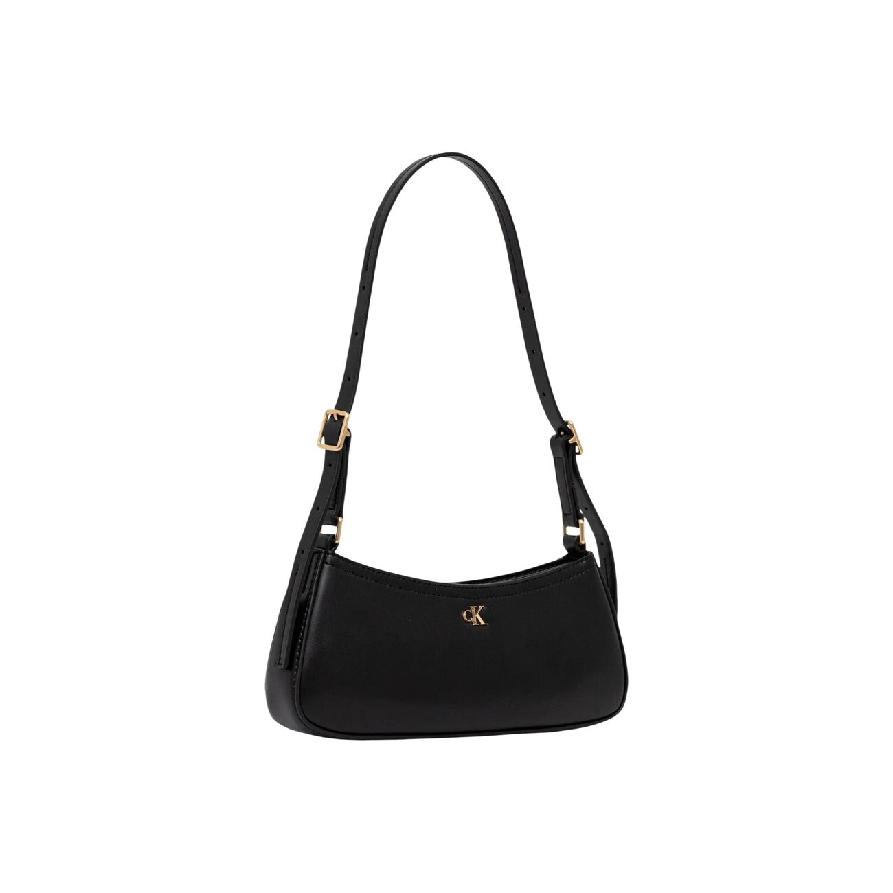 Borsa Calvin Klein Small Shoulder; 51% Poliestere riciclato. Logo CK metallico, chiusura con zip, tracolla regolabile. Design minimalista, compatto ed ecosostenibile. Colore nero 