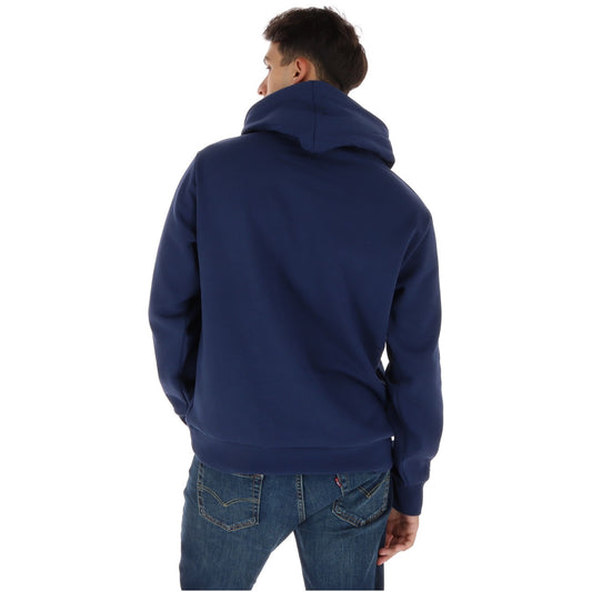 Felpa Timberland Core Tree Logo uomo blu TBC0YH9T. Hoodie sportiva da uomo con stampa grafica iconica, cappuccio regolabile, tasca frontale a marsupio e polsini elasticizzati.