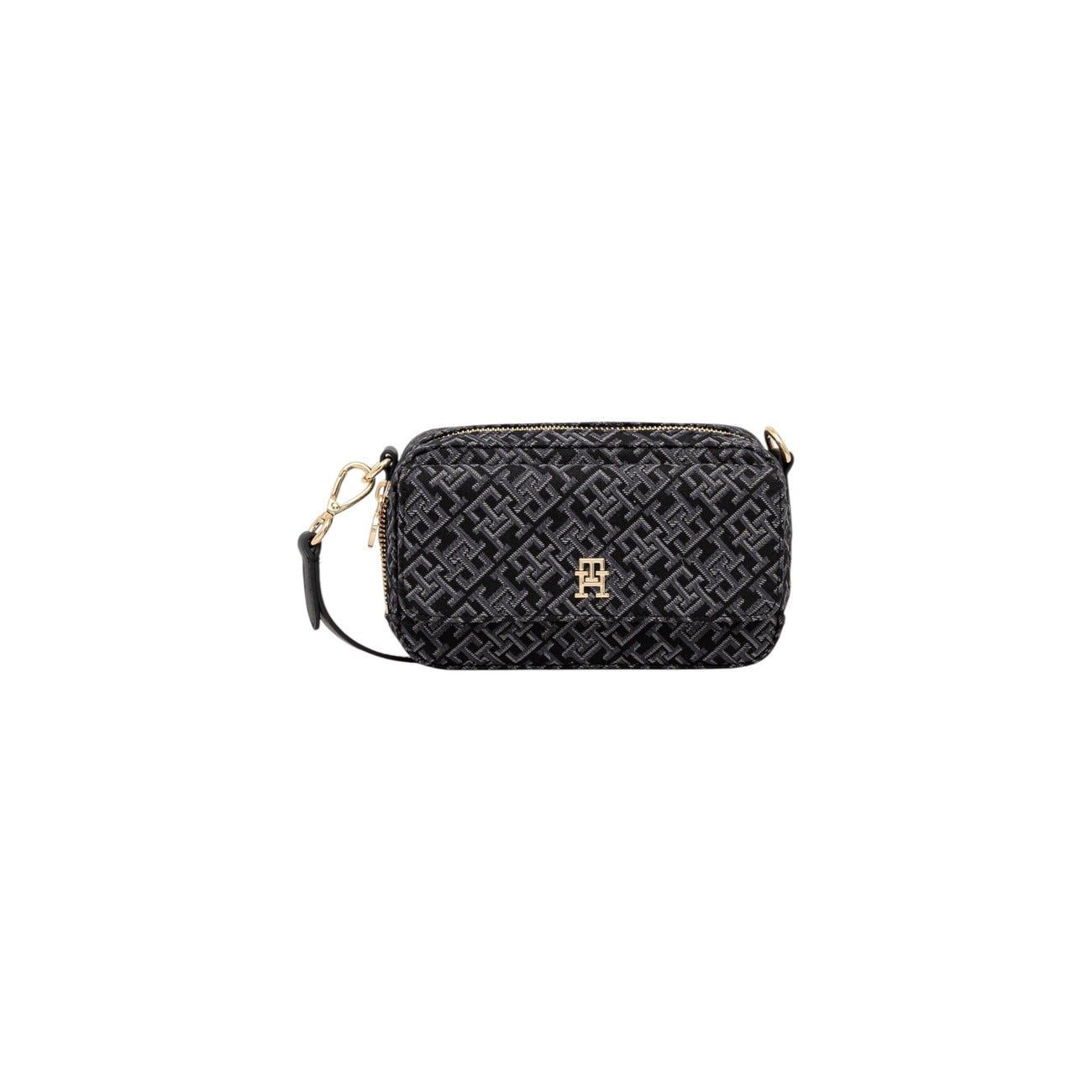 Tommy Hilfiger Borsa Donna Nero Cerniera Tasche Interne Esterne Poliestere Poliuretano Autunno Inverno AW0AW17682