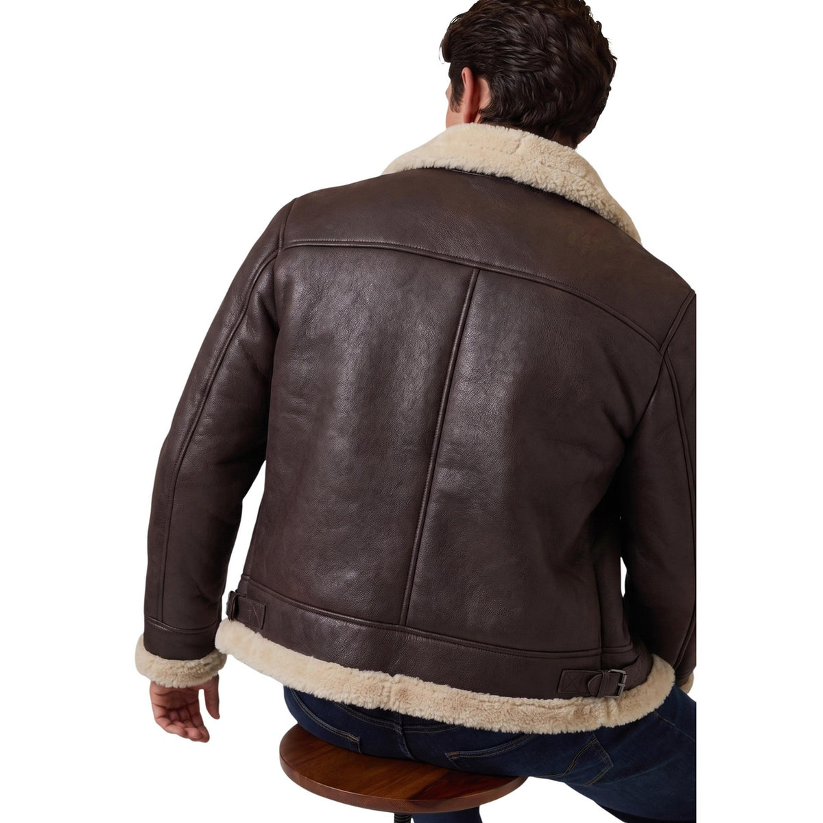 Giacca shearling uomo Guess – Giubbotto montone sintetico con zip M6BL40W4152.