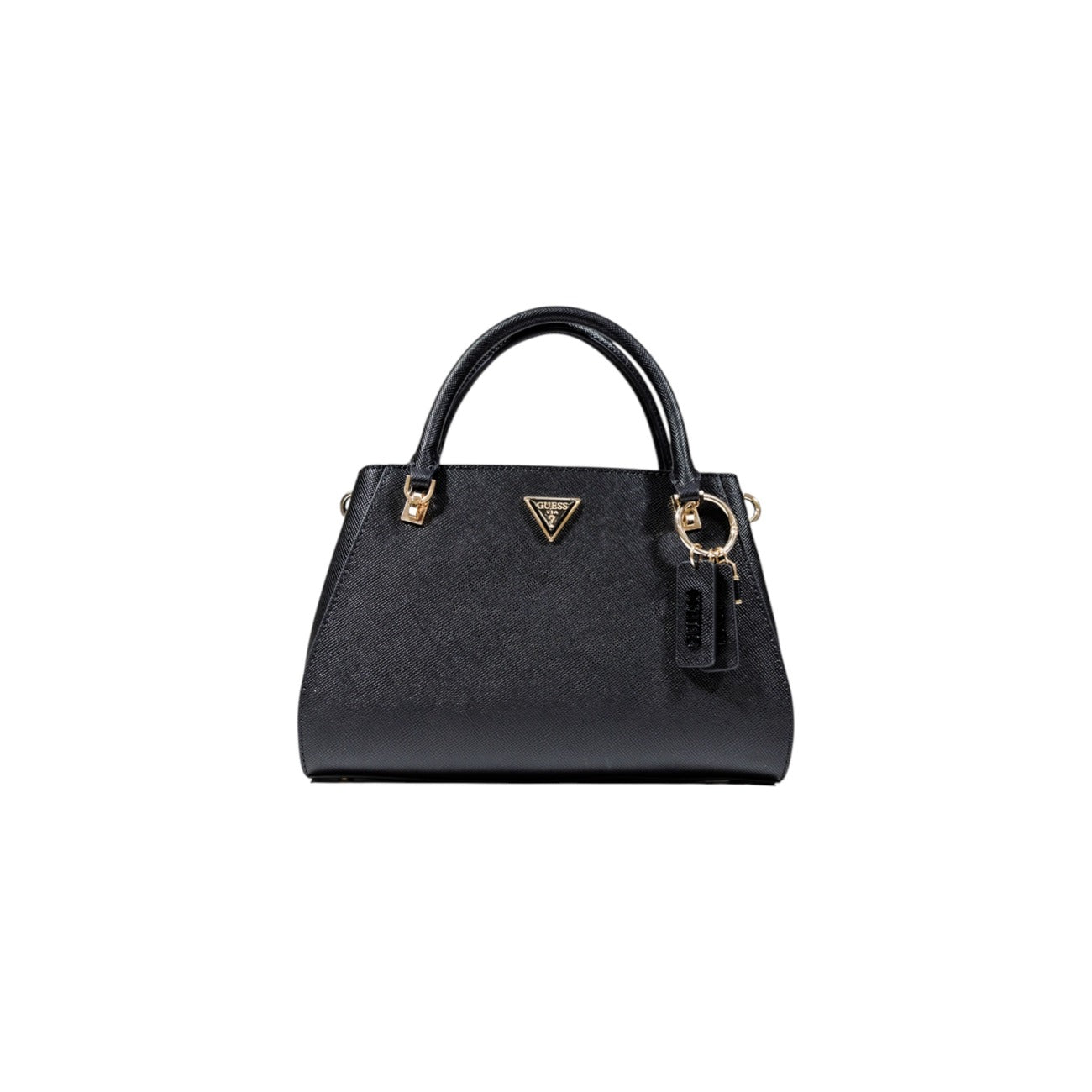 Guess Borsa Donna Nera in Poliuretano 100% a Mano con Tracolla Cerniera Tasche 32x25x12 cm HWZG96 72070