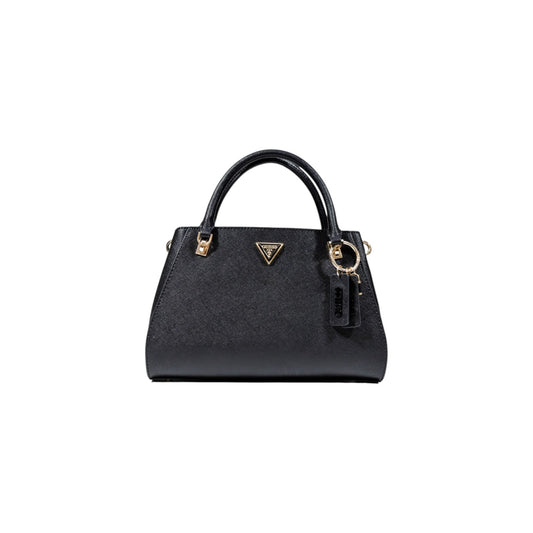 Guess Borsa Donna Nera in Poliuretano 100% a Mano con Tracolla Cerniera Tasche 32x25x12 cm HWZG96 72070