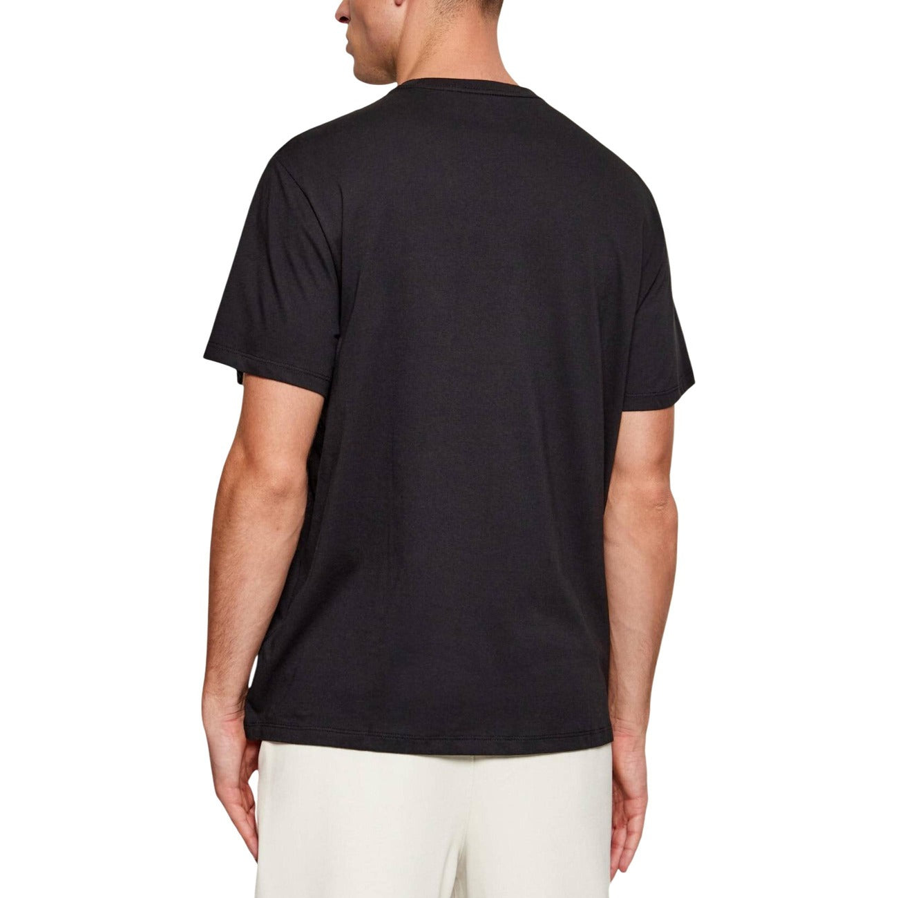 Calvin Klein Jeans T-Shirt Uomo Nero Stampa Maniche Corte Scollo Tondo Cotone 100% Primavera Estate LV14RE816G
