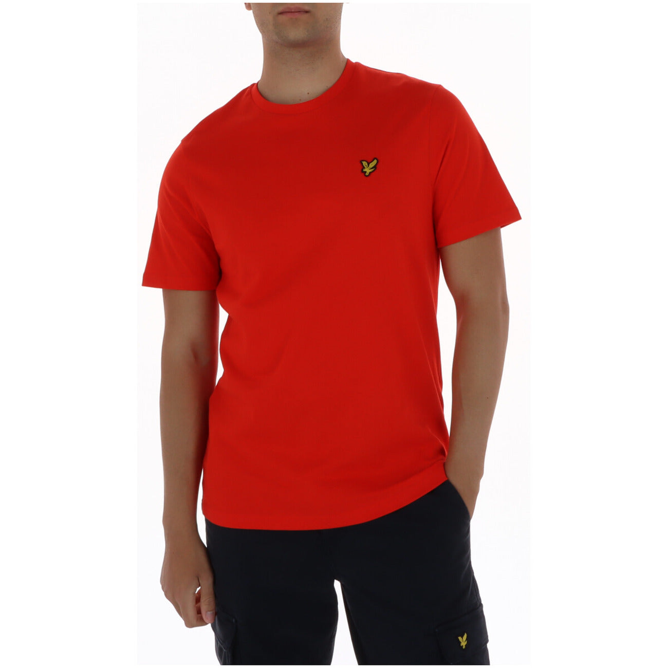 Lyle & Scott T-Shirt Uomo Marrone Manica Corta Scollo Tondo 100% Cotone Autunno/Inverno TS400VOG