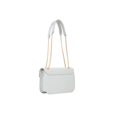 Valentino Bags Borsa Donna Azzurra a Mano Tracolla con Bottone Gancio Tasca Interna - Borsa Poliuretano 26x17x7cm