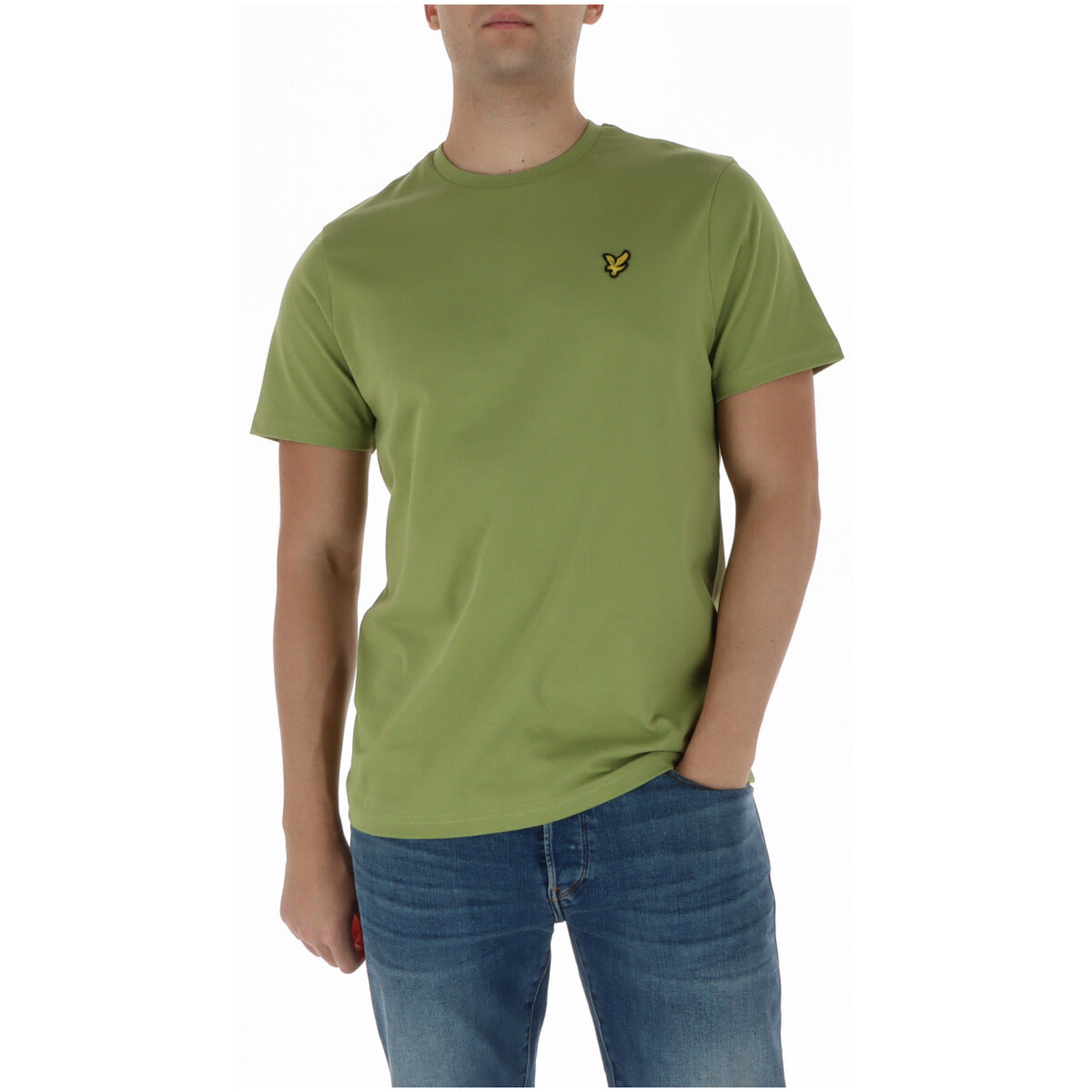 Lyle & Scott T-Shirt Uomo Marrone Manica Corta Scollo Tondo 100% Cotone Autunno/Inverno TS400VOG