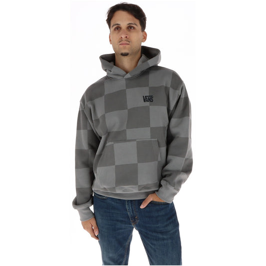 Felpa uomo Vans a scacchi grigia con cappuccio – Felpa checkerboard da uomo Vans VN000ZP4PWT1.