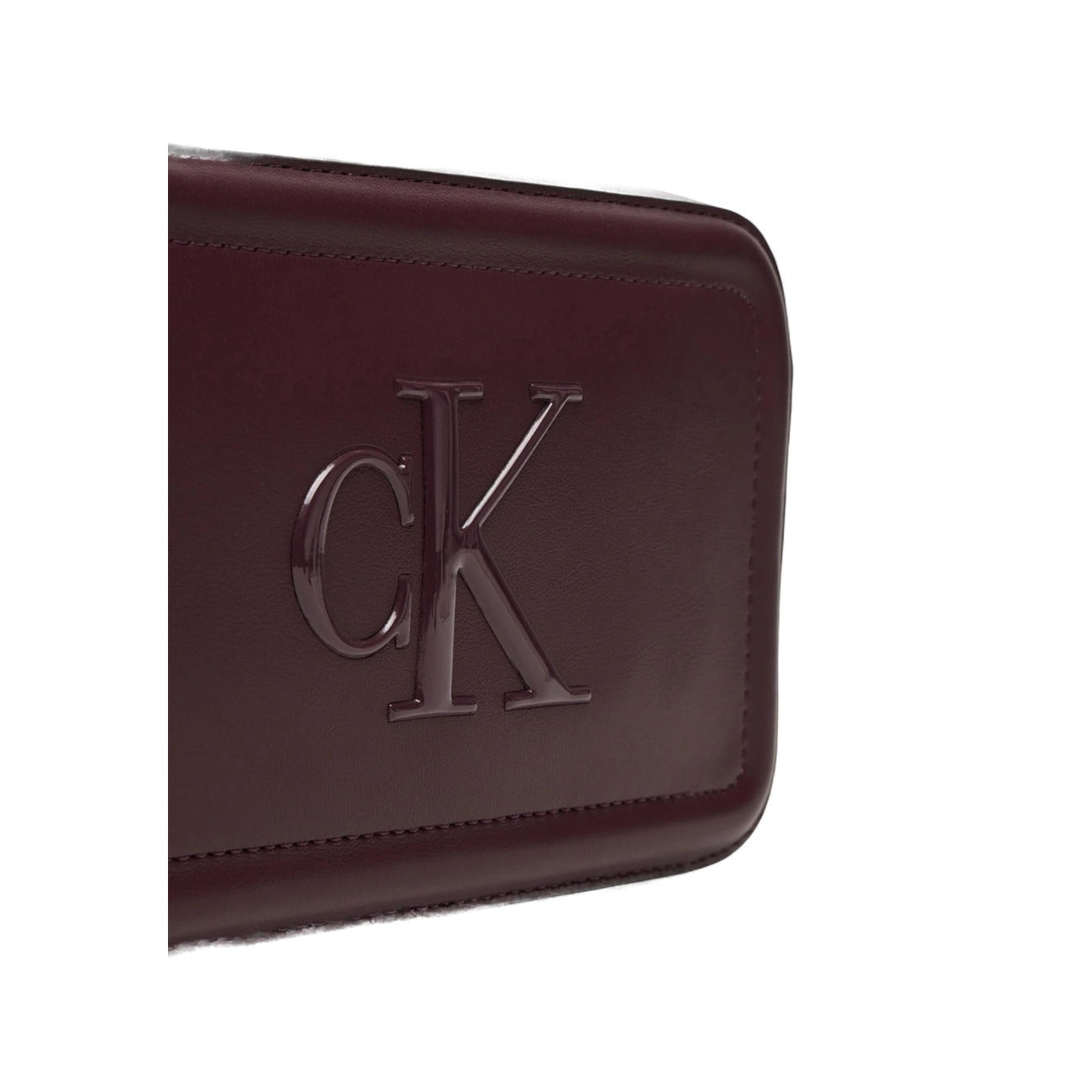 Calvin Klein Women's Bordeaux Shoulder Bag - Zipper Pocket Bag 20x13x5cm