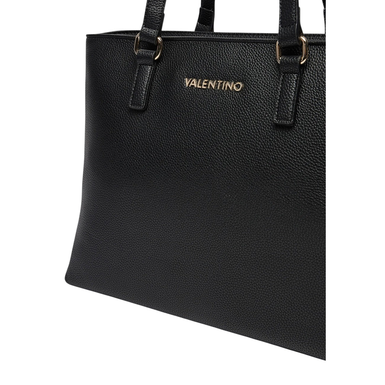 Valentino Bags Borsa Donna Nera a Mano con Tasca Interna - Borsa Poliuretano 36.5x27x13cm