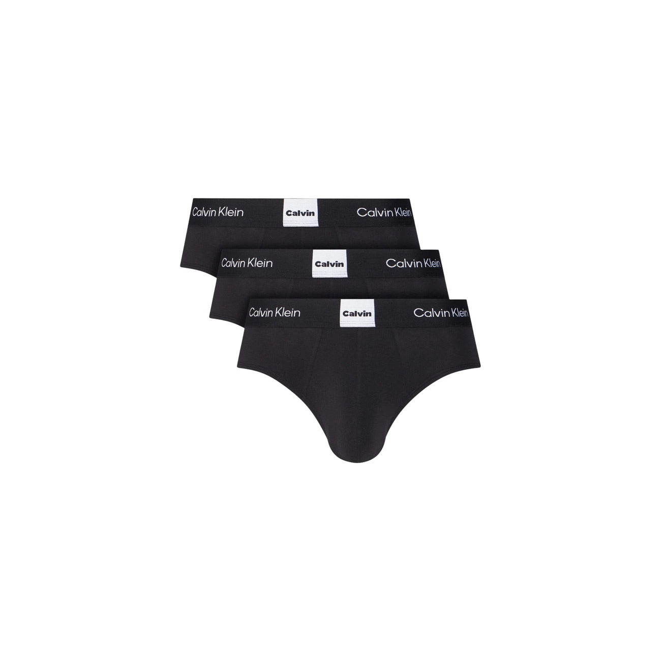 Slip uomo Calvin Klein 3-Pack; 95% Cotone Better Cotton, 5% Elastan. Modello Hip Brief con elastico logato. Intimo uomo resistente, elastico e iconico. Confezione da 3