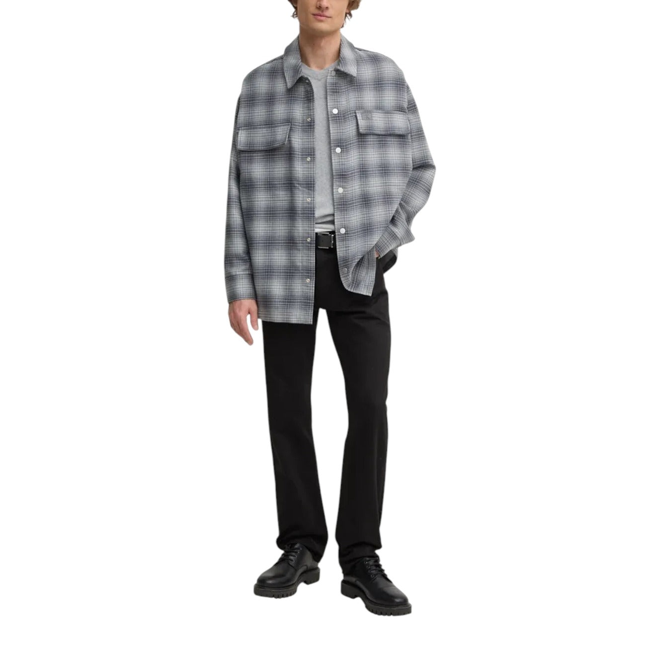 Calvin Klein Jeans Jeans Uomo Neri in Cotone 100% con Zip e Bottone Tasche Anteriori e Posteriori J30J325966