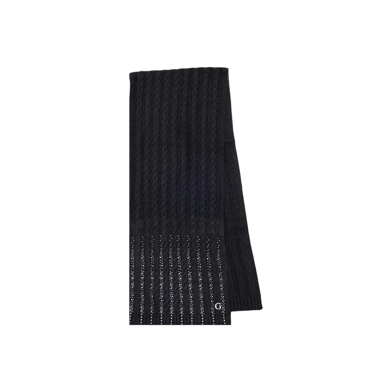 Guess Sciarpa Donna Nera - Sciarpa Acrilico Nylon Poliestere 165x30cm Autunno Inverno