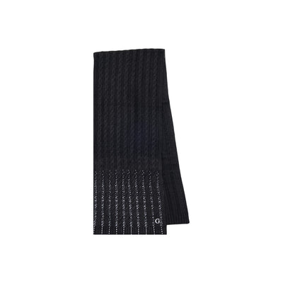 Guess Sciarpa Donna Nera - Sciarpa Acrilico Nylon Poliestere 165x30cm Autunno Inverno