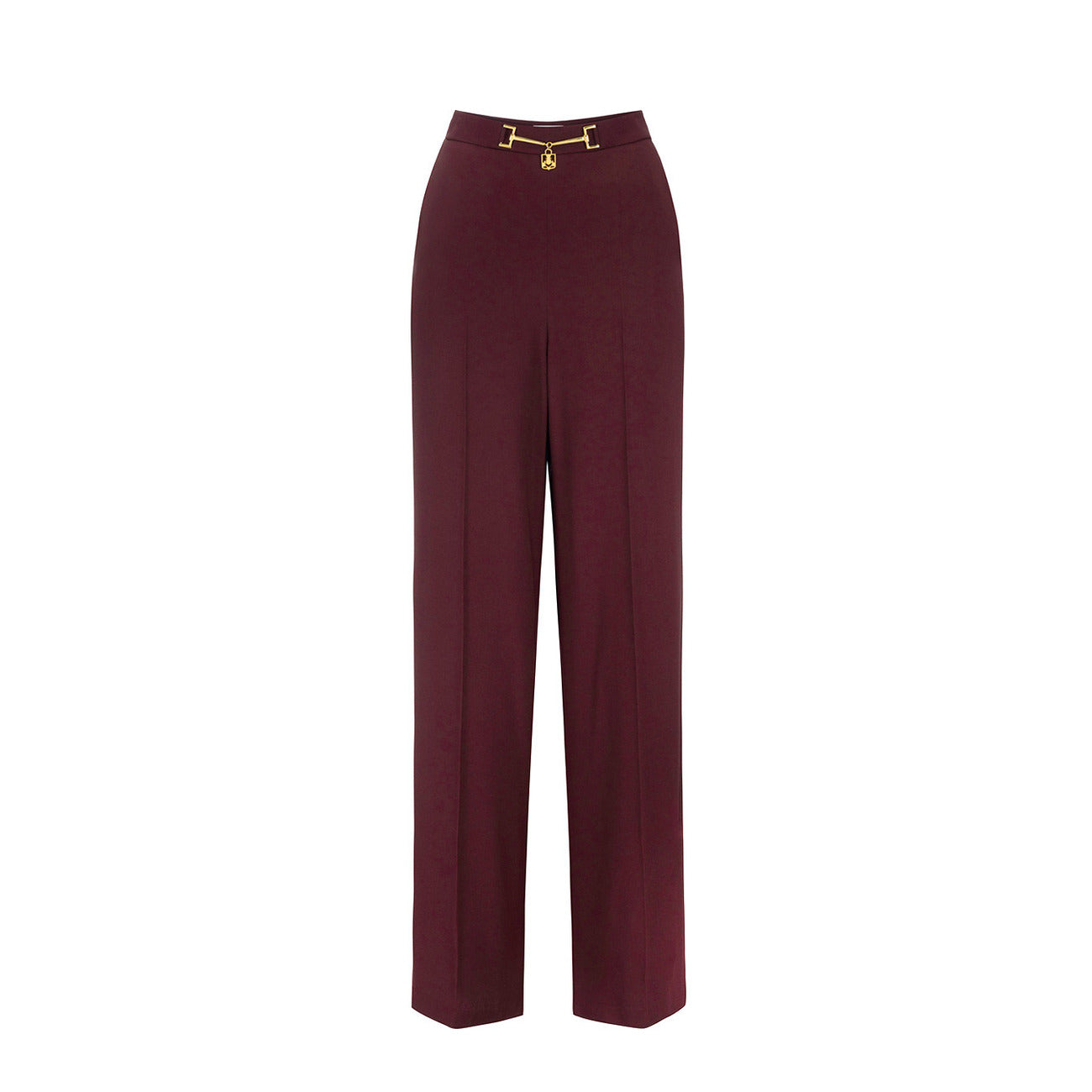 Elisabetta Franchi Pantaloni Donna Rosso Cerniera Tasche Anteriori e Posteriori 71% Acetato 29% Viscosa Autunno/Inverno V_31853