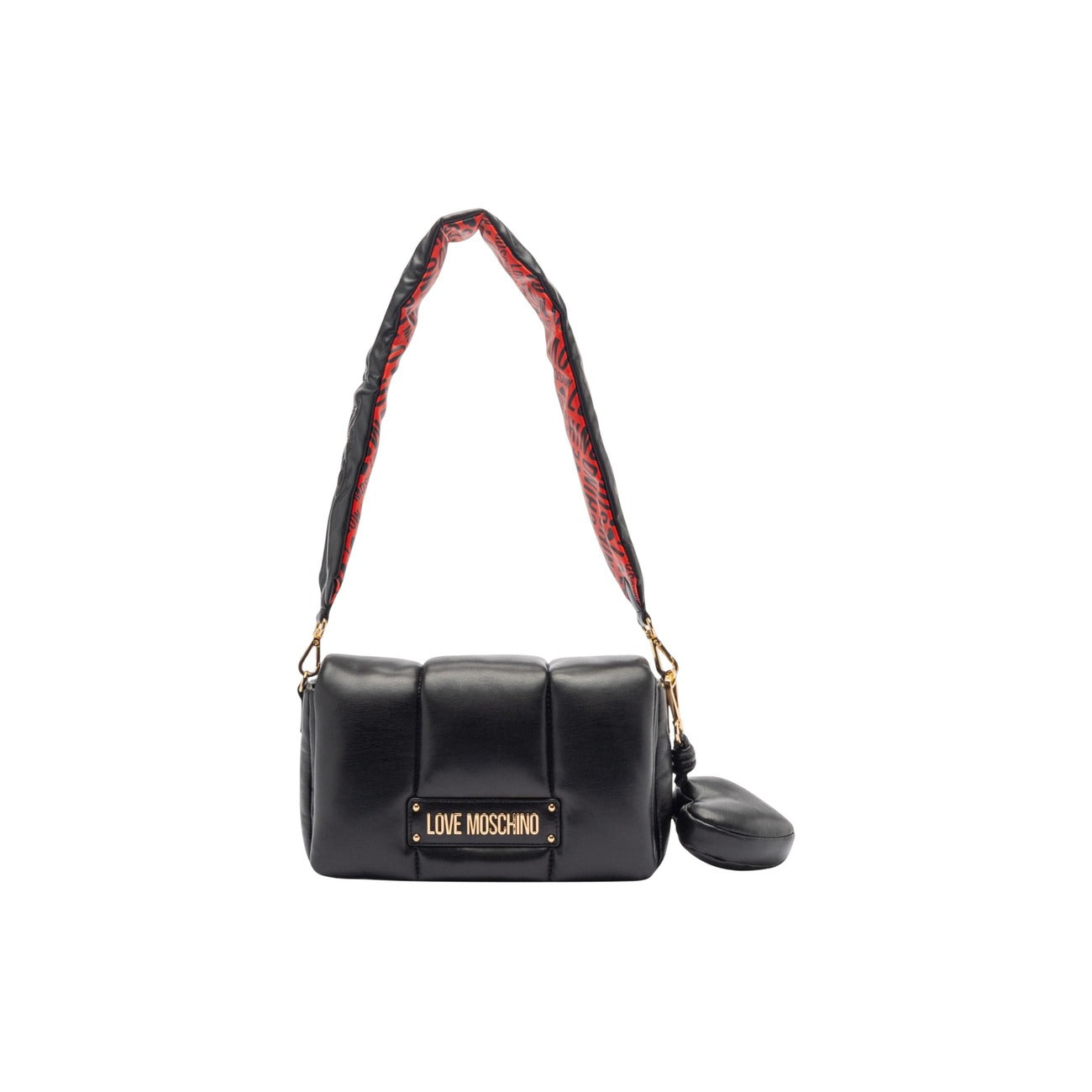 Love Moschino Borsa Donna Nero Tracolla Bottone Tasca Interna Poliuretano 100% Autunno Inverno JC4318PP0N