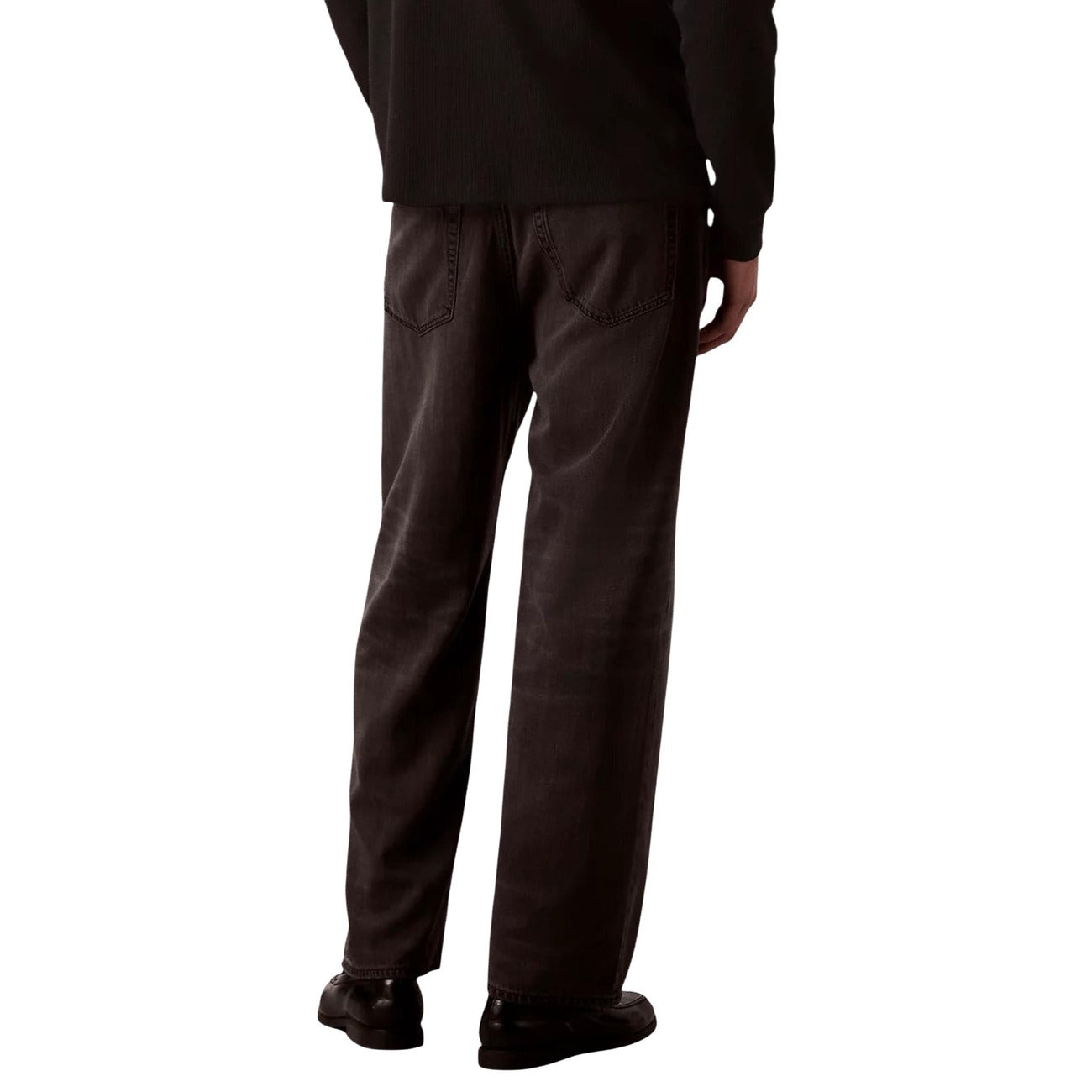 Calvin Klein Jeans Jeans Uomo Nero Zip Bottone Tasche Anteriori Posteriori Lyocell 50% Viscosa 50% Autunno Inverno LV04RC736G