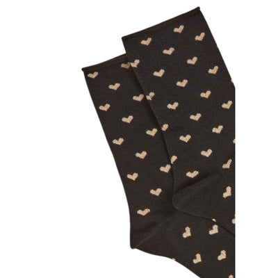 Morgan De Toi Calze Donna Nere con Stampa - Calze Cotone Poliammide Elastan