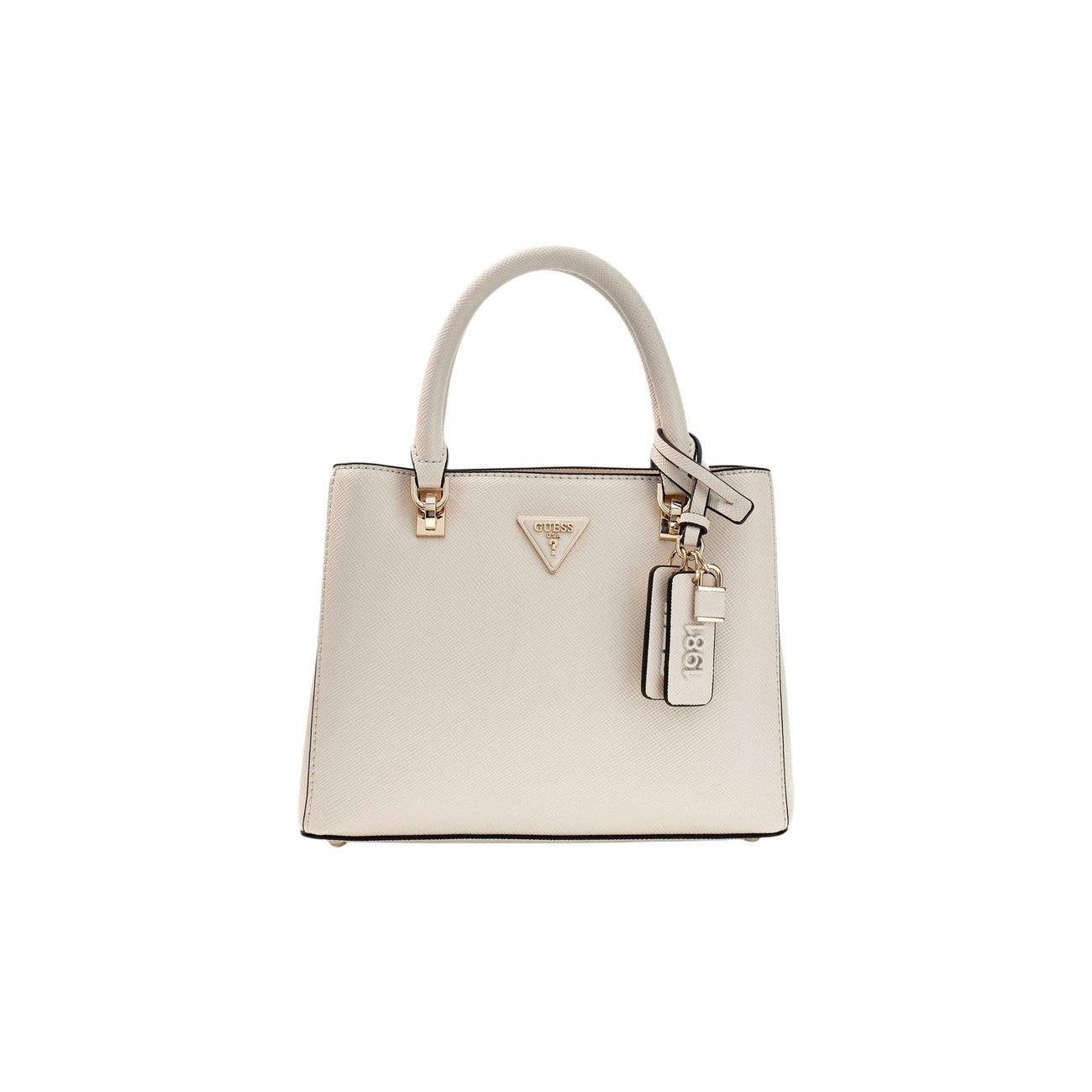 Borsa Guess donna beige tasca interna a mano 100% poliuretano - vista frontale