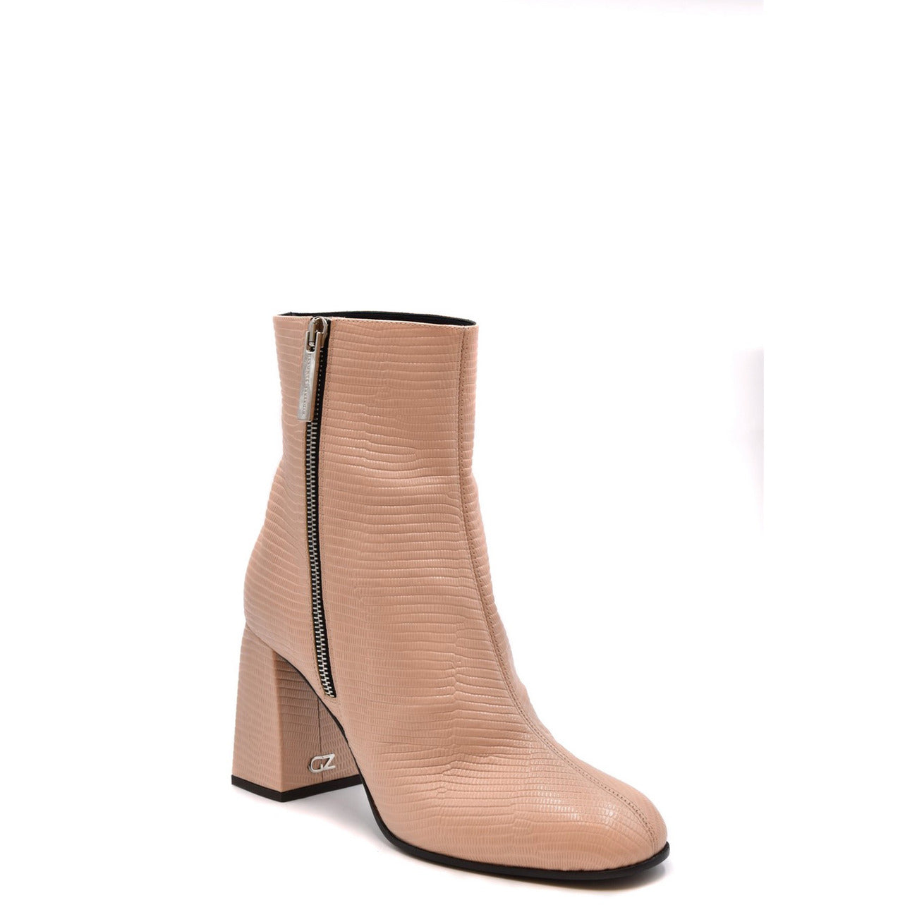 Giuseppe Zanotti Stivali Donna Beige con Cerniera Tacco Largo Stivaletti in Pelle 100% Autunno/Inverno B_44049