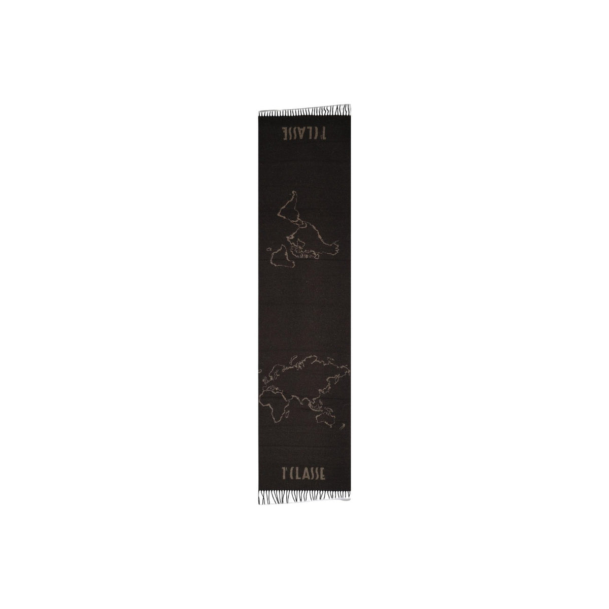 Sciarpa marrone donna Alviero Martini Prima Classe – Sciarpa lana e cotone con frange Geo Filetto 26IK1S60618030027.