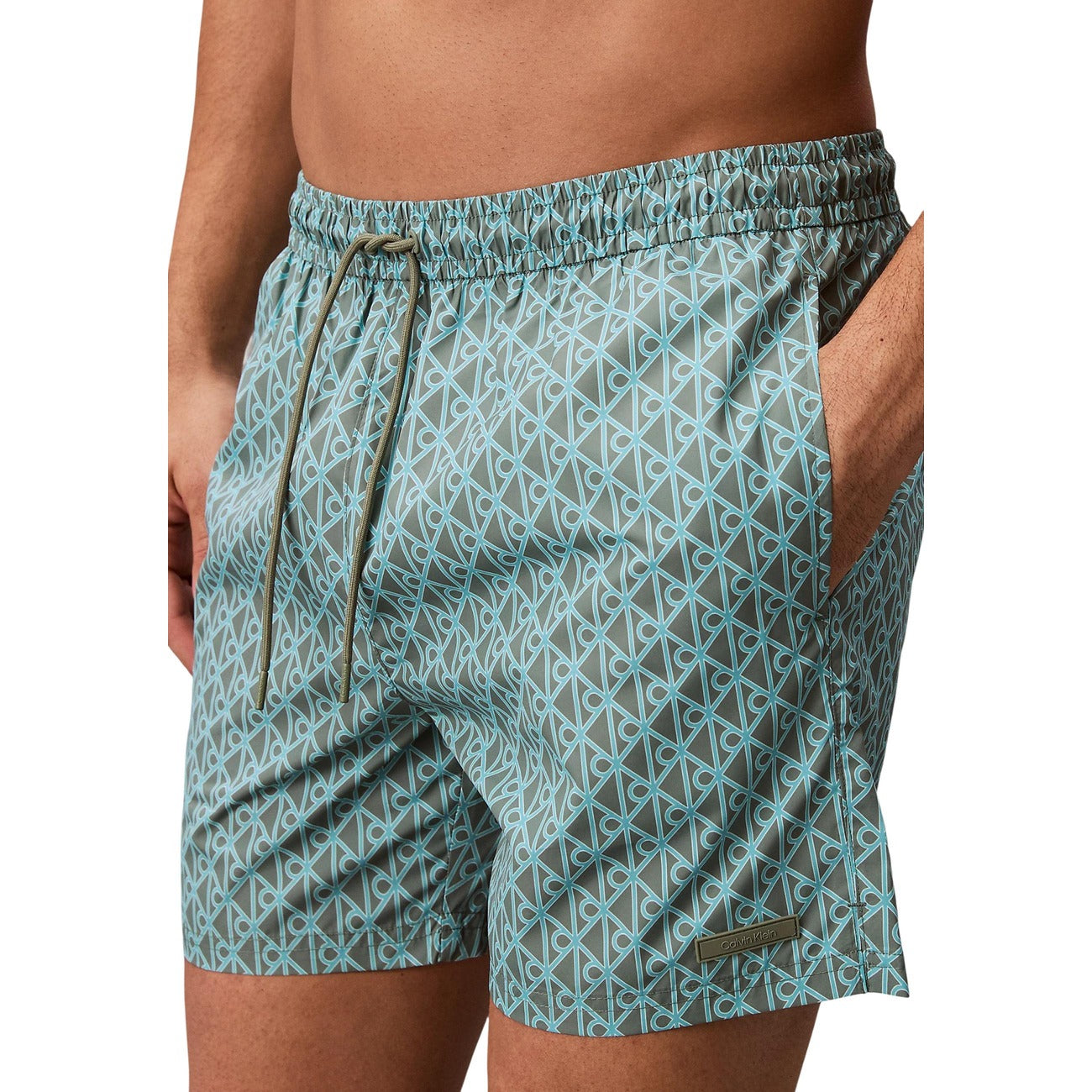 Calvin Klein Jeans Costume boxer Uomo MEDIUM DRAWSTRING COVERED WAISTB