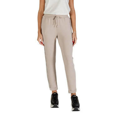 Pantaloni Sportivi Donna Liu Jo Beige Modal - Stile Casual