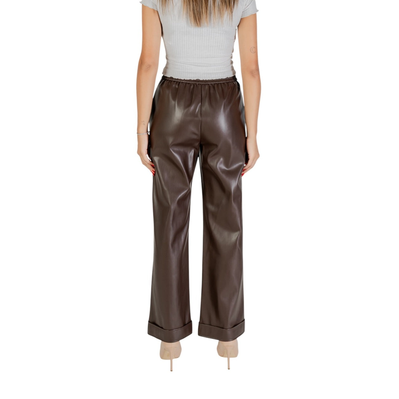 Liu Jo Pantaloni Donna Marrone Zip e Bottone 100% Poliestere Autunno/Inverno MF5069 E0624