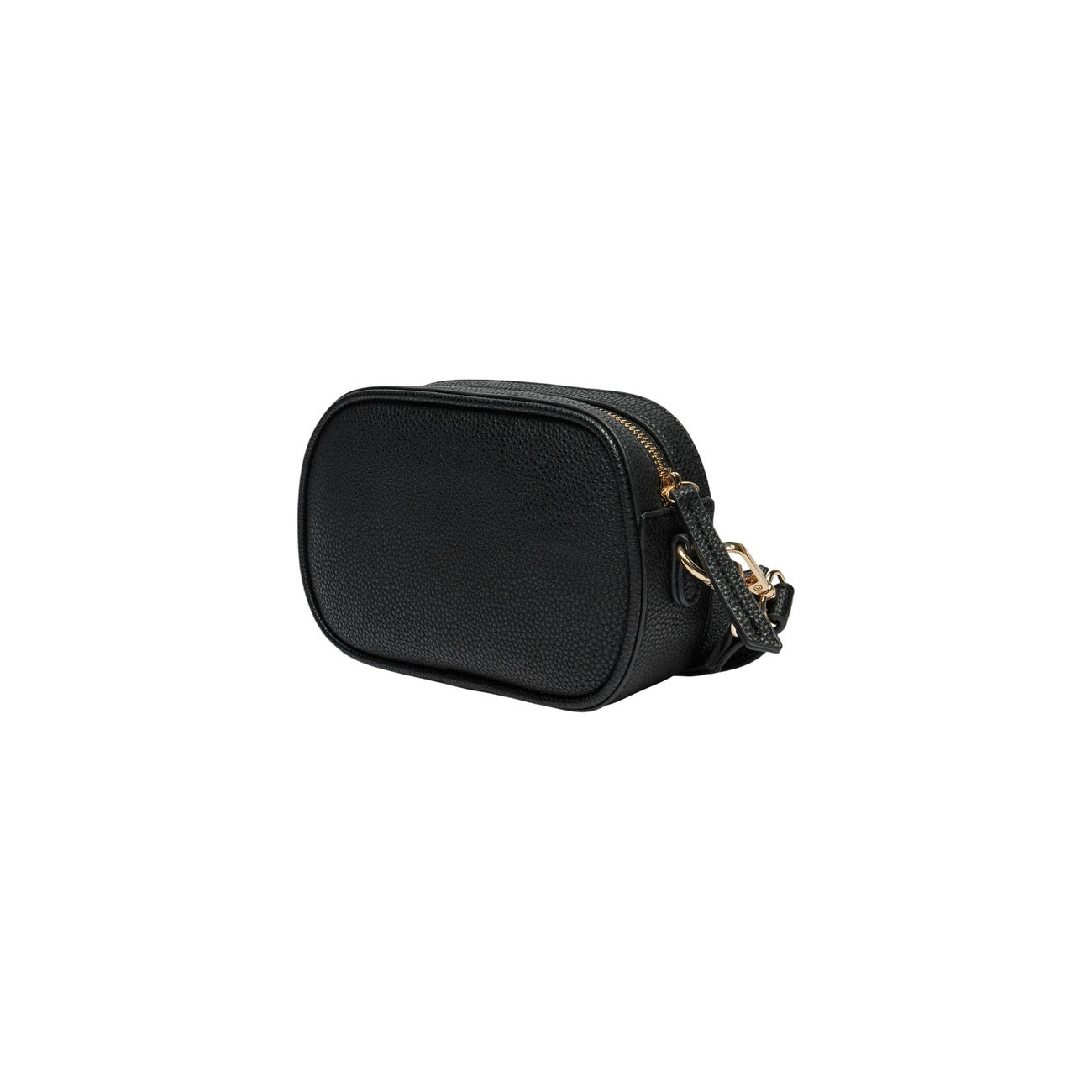 Borsa Camera Bag Piccola Nera Donna Valentino Bags Miramar; Misure 7x14x7 cm. Tessuto 100% poliuretano martellato con tracolla regolabile e chiusura a cerniera lampo. Logo metallico frontale, stile casual-chic 4 stagioni Vista posteriore 