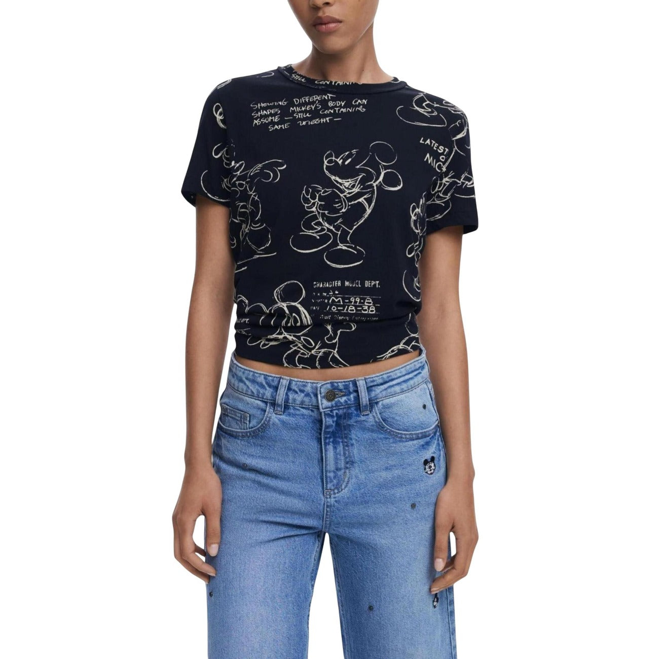 Desigual Mickey Mouse T-Shirt Donna