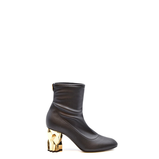 Giuseppe Zanotti Stivali Donna Neri con Tacco Largo Stivaletti in Pelle 100% Autunno/Inverno B_44055