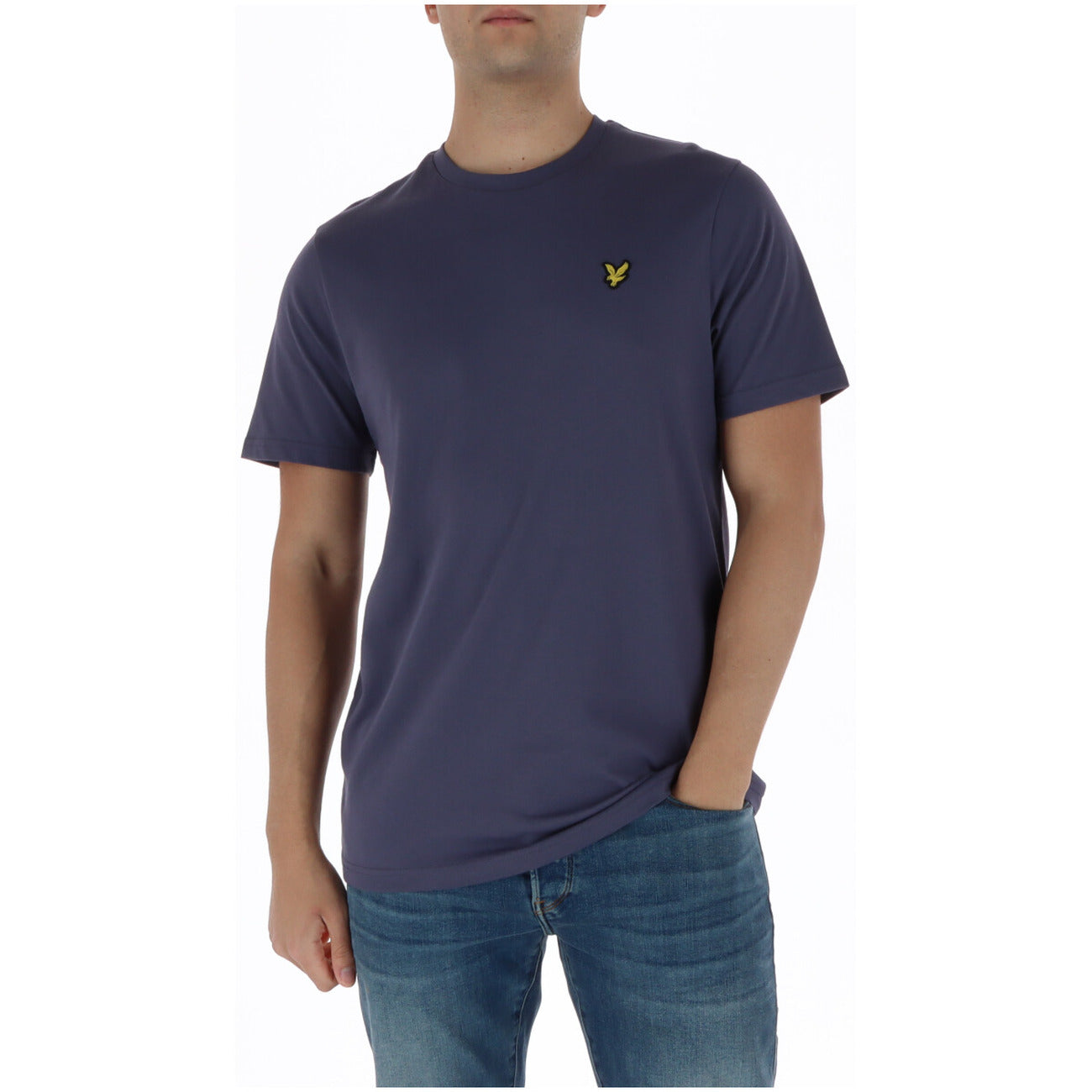 Lyle & Scott T-Shirt Uomo Marrone Manica Corta Scollo Tondo 100% Cotone Autunno/Inverno TS400VOG
