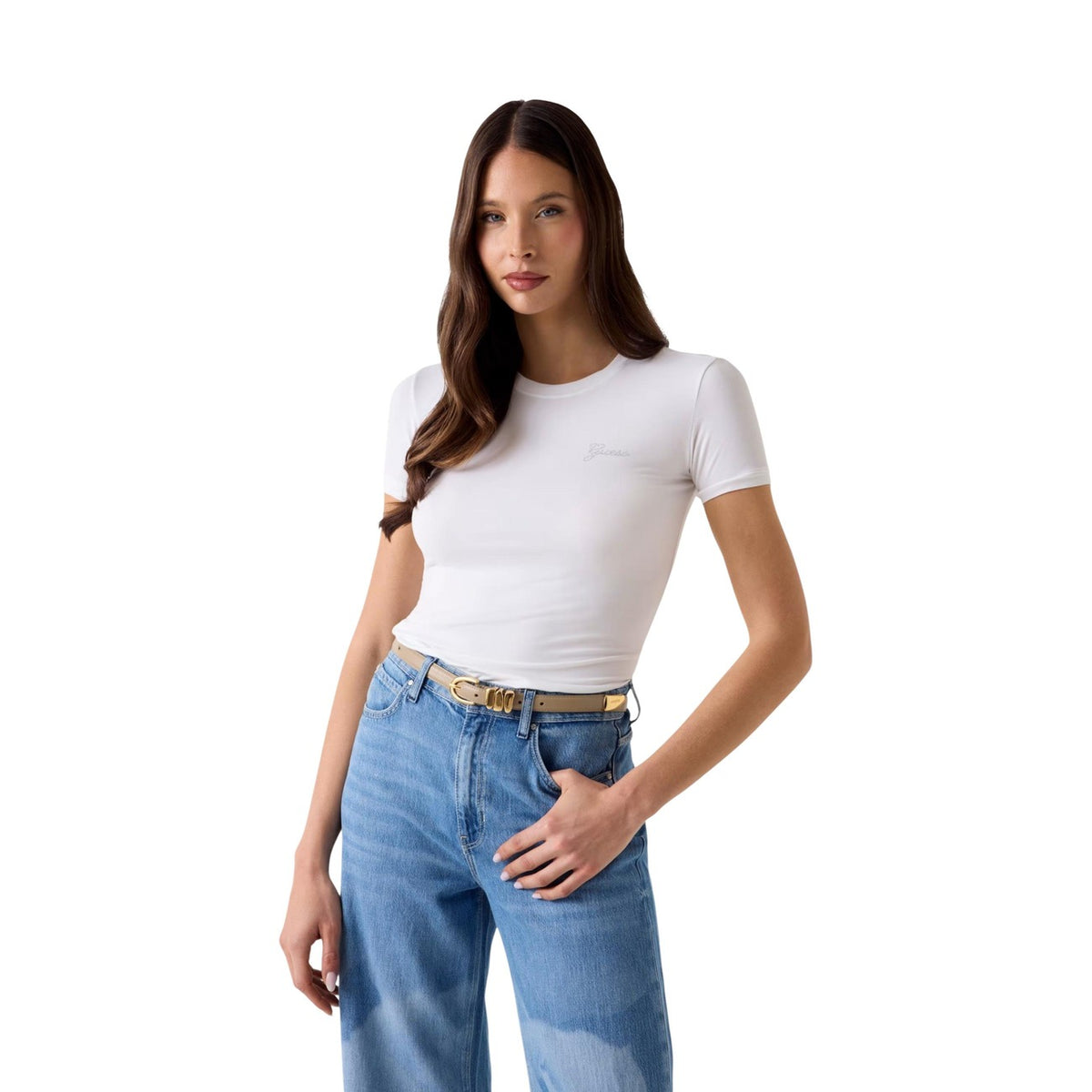 Guess T-Shirt manica corta Donna NEW SS CN MINI LOGO