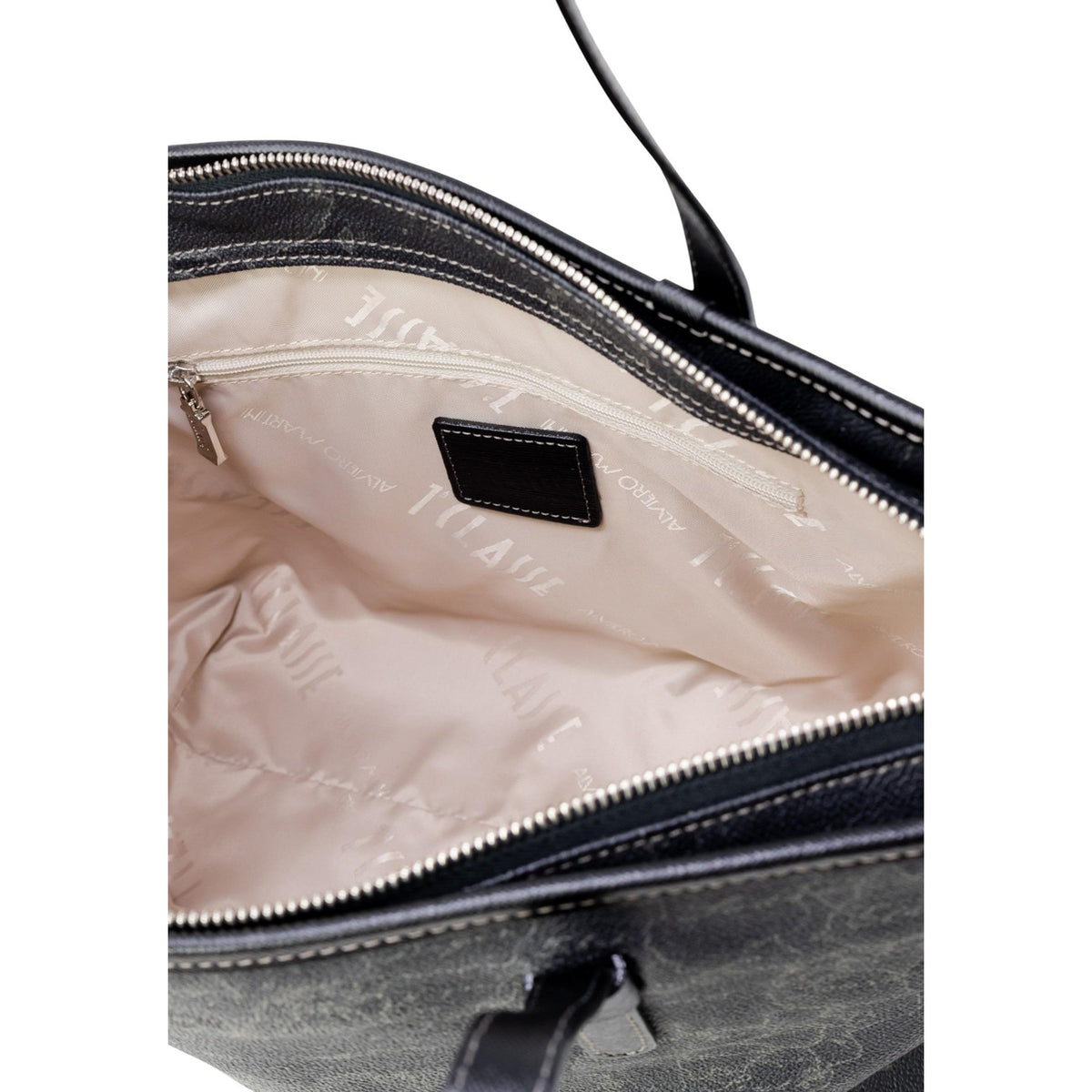 Borsa shopping nera donna Alviero Martini Prima Classe – Borsa spalla Geo Black con zip 01EC5D00664260001.
