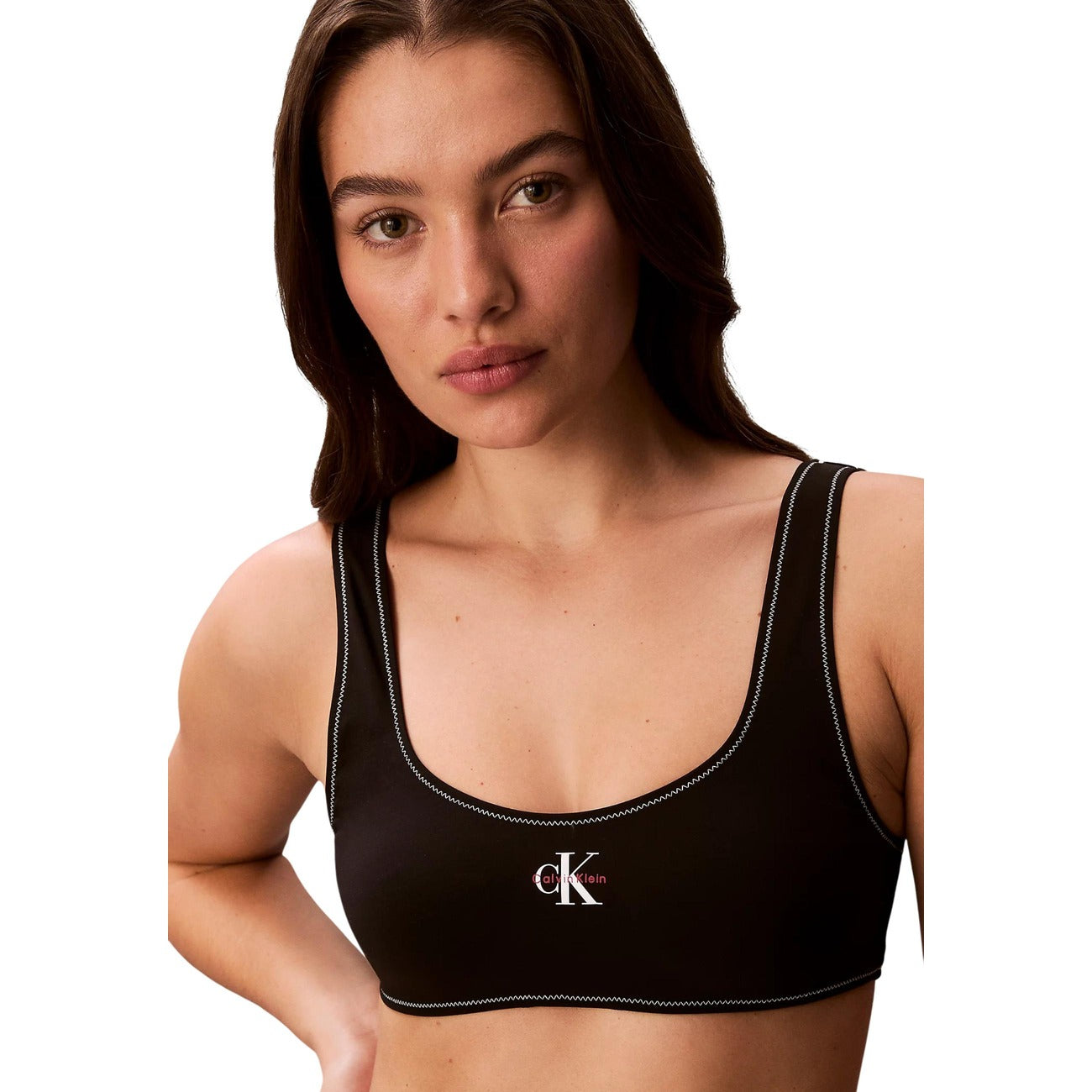 Calvin Klein Jeans Top Bikini A Reggiseno - CK Monogram Donna BRALETTE
