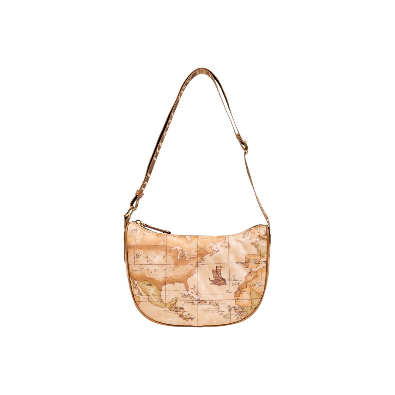 Alviero Martini Prima Classe Women's Handbag in Beige - Iconic Geo Print