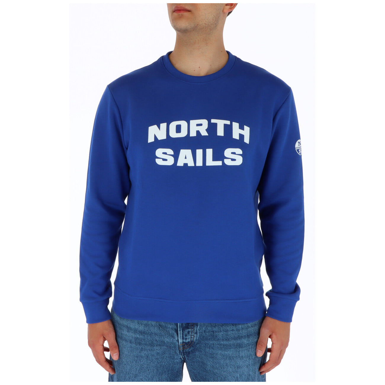 North Sails Felpa Uomo Verde con Maniche Lunghe Scollo Tondo in Cotone 80% Poliestere 20% Autunno/Inverno 902417