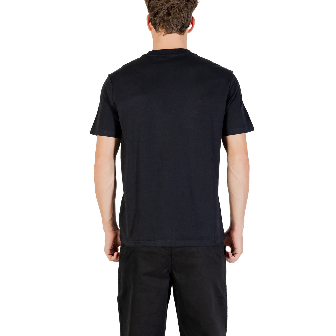 Napapijri T-Shirt Uomo Nera Manica Corta Scollo Tondo 100% Cotone Autunno/Inverno NP0A88TR