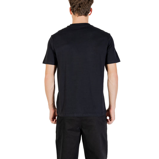 Napapijri T-Shirt Uomo Nera Manica Corta Scollo Tondo 100% Cotone Autunno/Inverno NP0A88TR