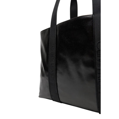 Calvin Klein Borsa Donna Nero Mano Tasca Interna Poliestere 100% Autunno Inverno LV04F3211G