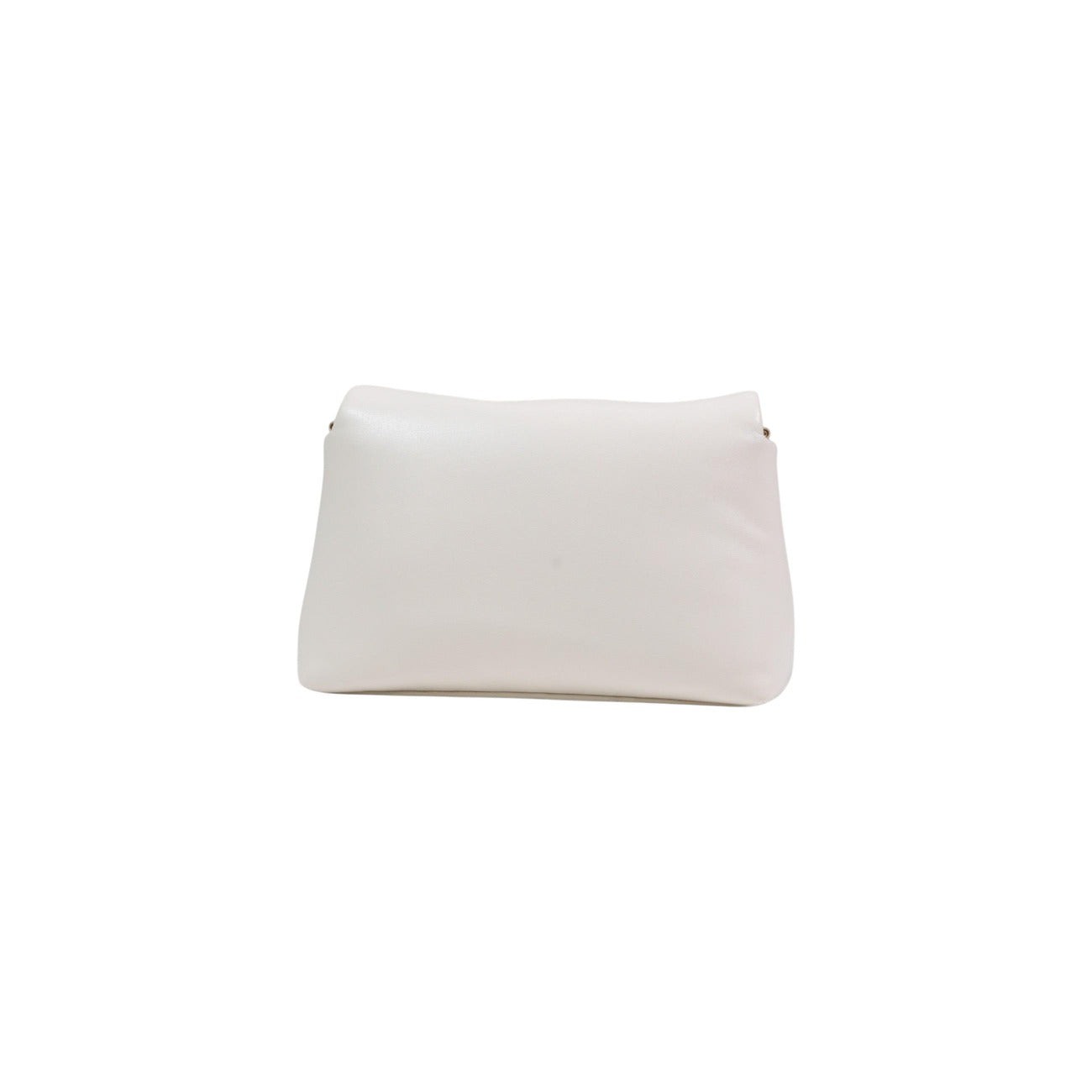 Borsa Liu Jo LaPuffy Bianca; 100% Poliuretano ecosostenibile. Effetto nappa morbido, manico con catena intrecciata, tracolla removibile. Chiusura magnetica, stile Primavera/Estate. Vista posteriore 