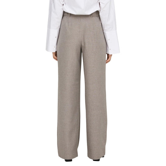 Pantaloni Only donna grigi beige - vista posteriore 
