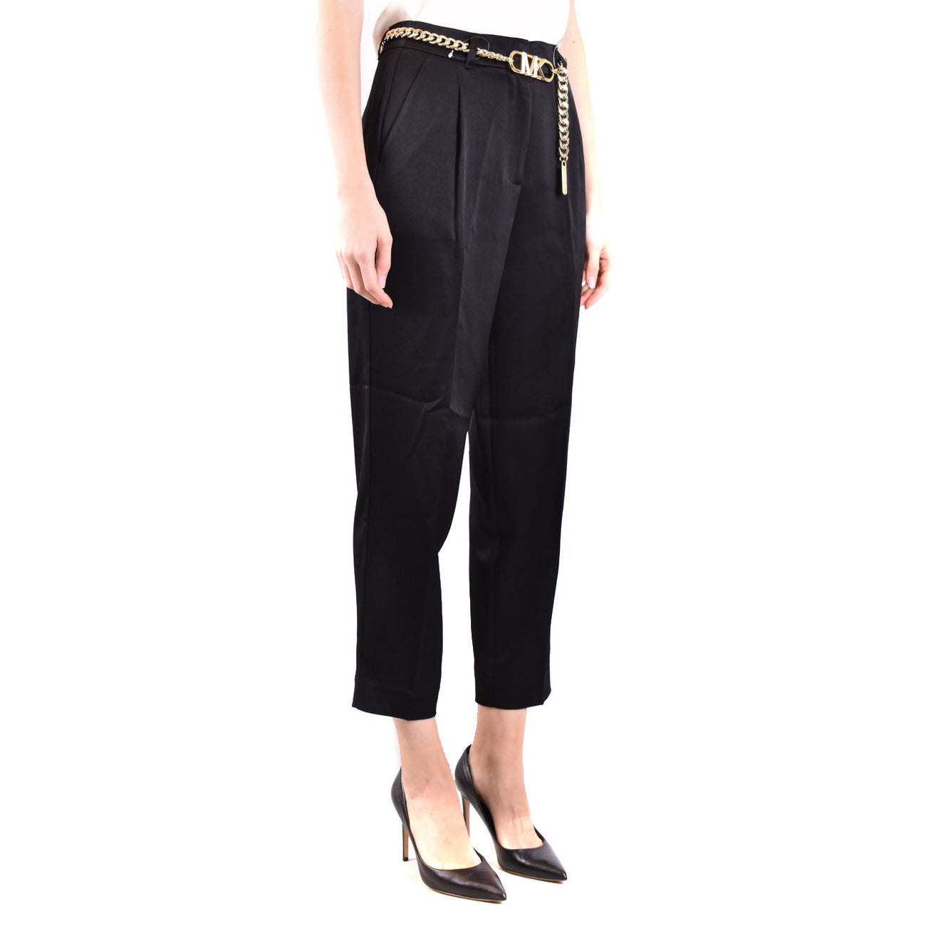 Michael Kors Pantaloni Donna Nero Zip e Bottone Tasche Anteriori e Posteriori 100% Poliestere Autunno/Inverno V_29672