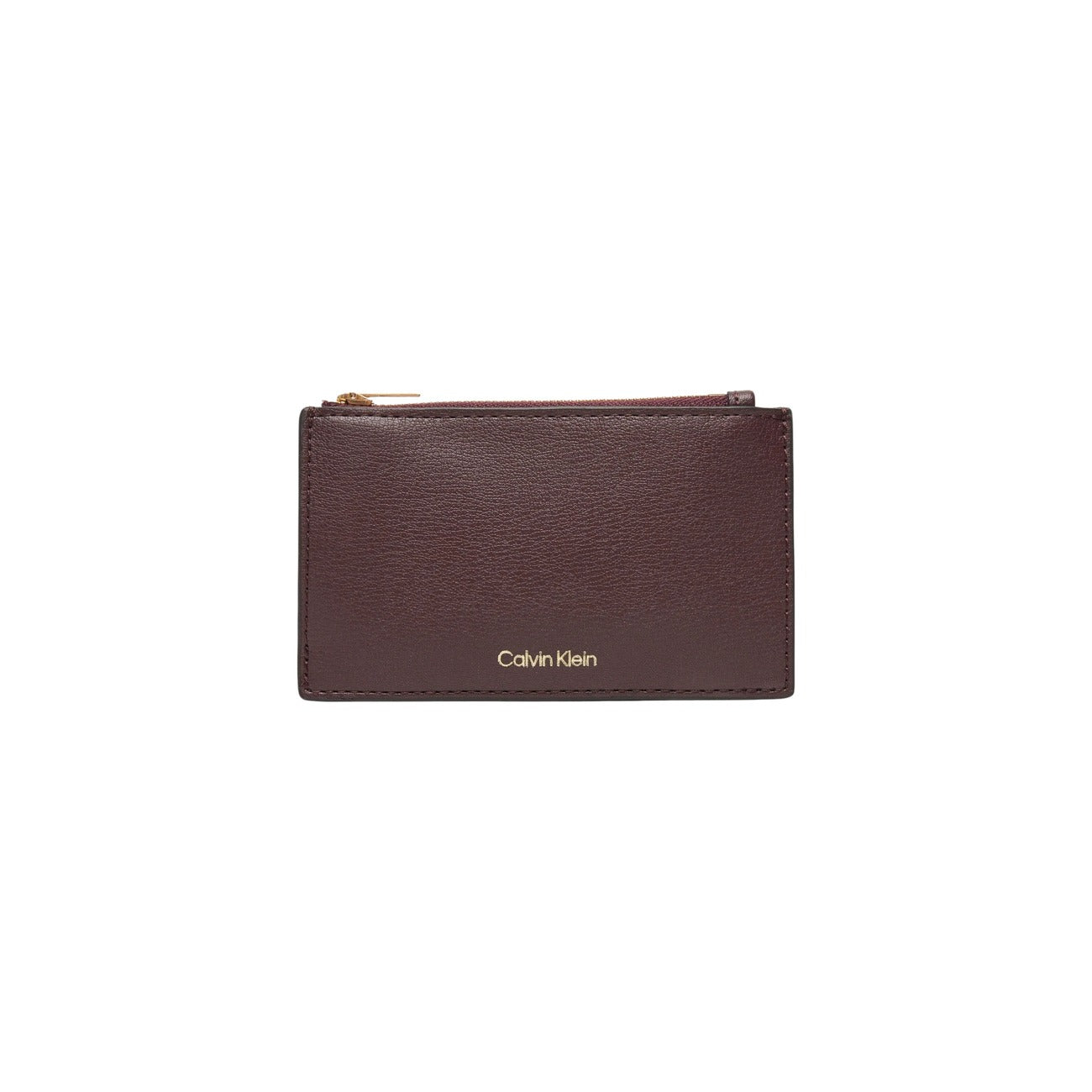 Calvin Klein Portafoglio Donna Marrone con Cerniera - Portafoglio Tasche 13x7.5cm
