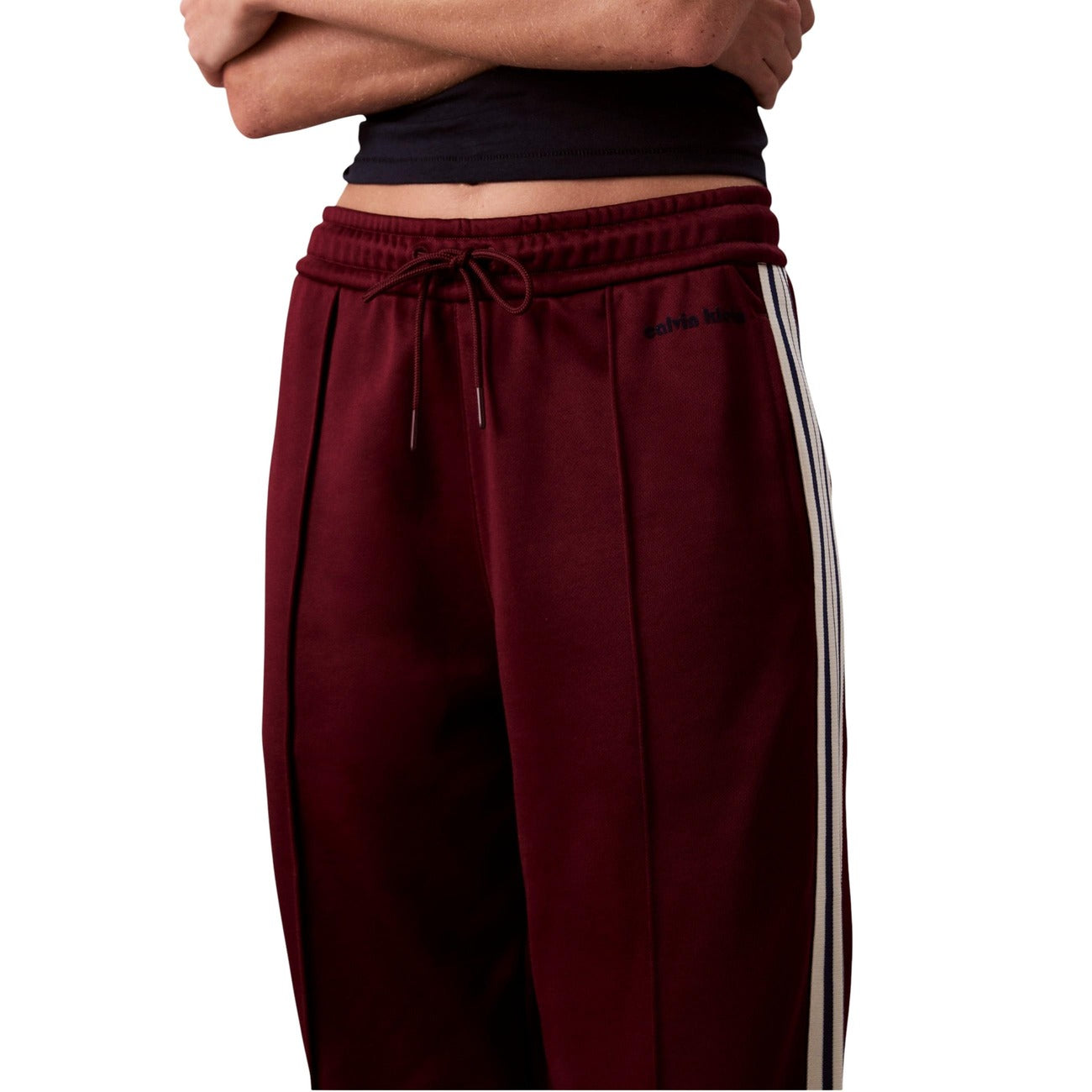 Pantaloni sportivi Donna Calvin Klein Jeans Bordeaux Cotone - Stile Casual